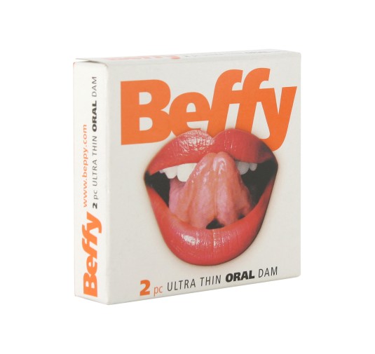 Prezerwatywy-BEFFY ORAL DAM (2 PCS)